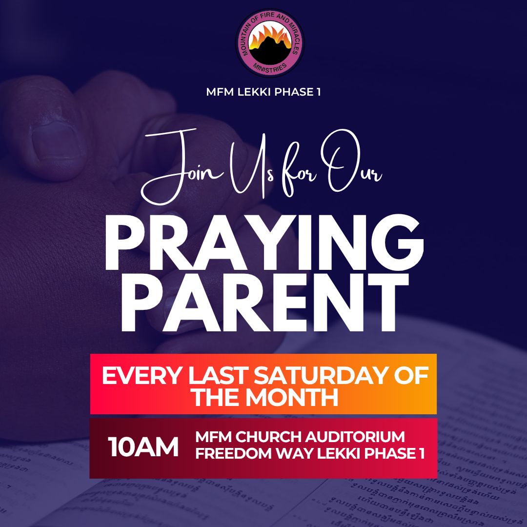 praying parent at mfm lekki